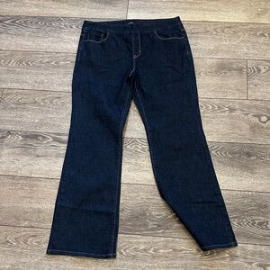 R Jeans blue dark wash, Classic Women's Jeans 13 no zipper pull on style